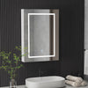 LED Bathroom Mirror Cabinet with Lights Touch Switch 3 Colors LED with Storage