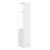 Corner Cabinet High Gloss Storage Shelves Bookcase White Floor Sideboards 160cm