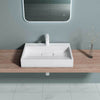 Modern Bathroom Wash Basin Sink Stone Resin Countertop Wall Hung Full Size Range