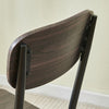 Set of 2 Dining Chairs Wooden for Dining Room Kitchen Side Chairs Stable Brown