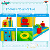 Inflatable Water Bounce Castle Kids Jump & Slide Bouncer Playhouse W/ Basketball