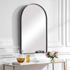 Framed Arched Mirror Wall Mounted Vanity Makeup Bedroom Glass Dressing Mirror