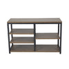 3-Tier Shoe Rack Industrial Shoe Organizer Flat Mesh Shelves Storage Freestand