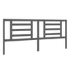 Lechnical Bed Headboard Grey 206x4x100 Solid Pine Wood,Headboard for J3L9