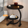 2 Tier Small Sofa Side Table Coffee End Round Table Shelf Living Room Bedroom