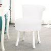 Bedroom Fluffy Plush Side Chair White Shaggy Makeup Seat Stool Dressing Table uk
