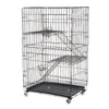 Large 3Tier Cat Cage Detachable Pet Cat Crates Villa Metal Wire Cat House w/Tray