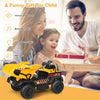 12V Battery Powered Dump Truck Kids Ride On Engineering Car Toy w/Remote Control