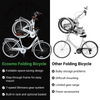Ecosmo 26" Wheel Folding Ladies Women City Bicycle Bike 7 SP, 17" -26LF08W+B