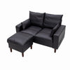 Modern L-Shaped Corner Sofa 2 3 Seater Armchair Couch With Footstool