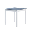 Grey Dining Table and 2 Chairs Solid Wood Classic Kitchen Dining Room Furniture