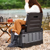 Folding Camping Chair Tackle Storage Box Garden Lawn Patio Foldable Seat Outdoor