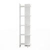 UK Tall Corner Bookcase Shelf 5 Tier Bookshelf Storage Rack Display Unit Stand