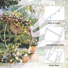 2m Large Metal Wedding Arch Round Circle Backdrop Flowers Stand Moon Gate Party