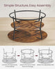 Coffee Table, Round Cocktail Table With Shelf, Tea Table, Easy Assembly, Metal