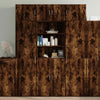 Storage Cabinet Smoked Oak 70x42.5x225 Engineered Wood J6I6