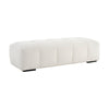 Dusk Manhattan Off White Boucle Ottoman Pouffe RRP £233