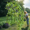 220cm Tall Garden Trellis Cucumber Climbing Plant Support Stand w/ Ground Spikes