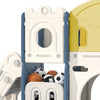 Kids Climber Crawl Slide Set Activity Center wit Basketball Hoop & Football Goal