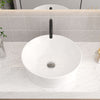 Round Ceramic Basin Sink Cloakroom Hand Wash Counter Top Washing Bowl Bathroom
