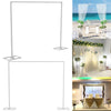 3x3m/10x10ft Wedding Backdrop Stand Pipe Stage Flower Rack Arch Iron Party Door