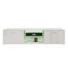 Modern 160cm White High Gloss 2 Door LED TV Stand TV Unit Cabinet Sideboard