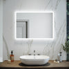 Bathroom LED Mirror with Lights Demister Pad/Touch Sensor/Shaver Socket 500x700