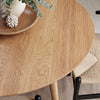 Dusk Heidi Solid Oak 4-6 Seater Round Dining Table Natural RRP £899