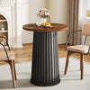Round Dining Table for 2, 23-Inch Modern Small Circle Kitchen Dinner Table