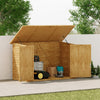 Triple Wheelie Bins Storage Wooden Store Cover Garden Rubbish Dustbin Enclosure