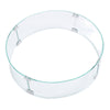 Round OUTDOORS Gas Fire Pit Table Wind Guard Clear Tempered Flame Glass Shield