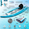 Aqua Spirit Extra Wide Inflatable Stand Up Paddle Board With Fishing Rod Holder