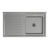 Sink Stainless Steel Catering Kitchen Cabinet Single Bowl 1.0 Unit LH Drainer UK