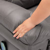 Power Lift Recliner Electric Massage Heating Chair Living Room Armchair Grey