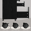 3-Drawer File Cabinet Mobile Lateral Filing Cabinet Printer Stand w/5 Wheels