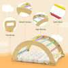 2-in-1 Arch Rocker Toddlers Wooden Double-Sided Climbing Arch Rocking Toy