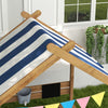 Kids Wooden House Designed Sandbox Children Outdoor Toy Set Garden Pit NEW UK