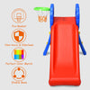 Folding First Climber Slide Set Kids Child Outdoor Indoor Play Basketball Hoop