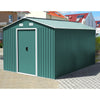 12x10ft Shed Storage Garden Shed Metal Steel Garden Storage Tool Shed With Base