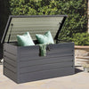 OUTDOOR STORAGE BOX LARGE 350L PATIO GARDEN DECK CUSHIONS CONTAINER + LID