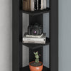 Nati Corner Bookcase – 5-Tier Freestanding Shelf Unit, 161cm High, 11 Colours