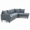 L-Shaped Corner Sofa, Sectional Couch with Built-in USB Port Chaise