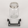 CLEAR Sprouting Mason Jar+Lid+Stand,Glass Seed Sprouter Kit Stainless Steel 16OZ