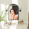 Traditional Arched Wall Mirror Gold Baroque Inspired Carved Framed Vanity Mirror