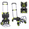 2-in-1 Hand Sack Truck Trolley, Folding Platform Cart Dolly, 120kg Load Capacity