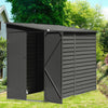 Steel Garden Sheds Metal Storage Bikeshed Outdoor Utility Tool Storage 4.7x8.86
