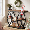 100cm Console Table, Industrial 4-Tier Sofa Table Entryway Table with Storage