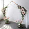 Round/Oval/Square Wedding Arch Stand Birthday Party Backdrop Flower Balloon Deco
