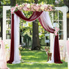 10FT Rustic Sturdy Wood Backdrop Stand Square Wedding Arch Stage Show Farmhouse