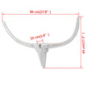 Wall Mounted Aluminium Bull’s Head Decoration Silver 96 cm vidaXL